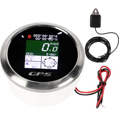 85 mm GPS-snelheidsmeter met 9-32V TFT-scherm, digitale snelheidsmeter, universeel voor jacht, camper en motorfiets. Black Dial