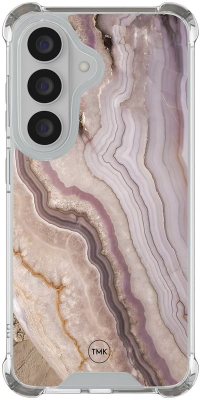 Shockproof hoesje geschikt voor Samsung Galaxy S26 - Blush marble - Schokbestendig - Verhoogde randen - TPU case - Extra Sterke Back Cover - Marmer - Transparant, Multi