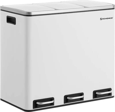 MIRA Home - Pedaalemmer - Pedaalemmer wit - Keuken - Plastic - 61,5x31,5x56