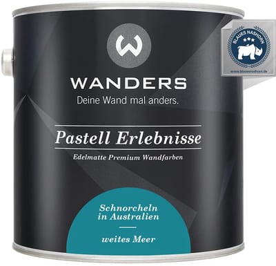 Wanders Muurverf - Edelmatte Krijtverf voor Hout en Meubels - Diep Turkoois Zee - 2,5L