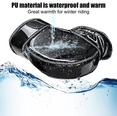 Dailygoods- Motorhandschoenen Winddicht - Universele Handschoenen - Draagbare Buitenhandschoenen - Warm en Waterdicht - Spiegelleer - Reflecterende Strepen