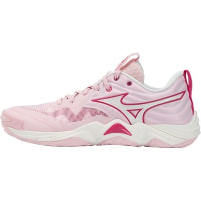 Mizuno WAVE MOMENTUM ELITE Chaussures de Volley-ball Unisexe Basse Rose/Blanc V1GA251270 38.5 white