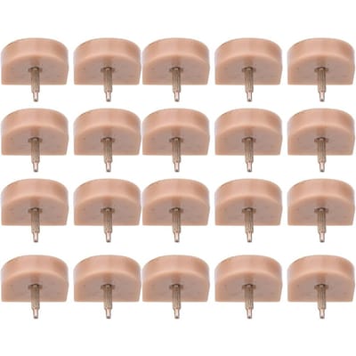 10 paires d'embouts de remplacement pour talons hauts, chevilles de talon, accessoires de réparation de chaussures, 613 beige, 19 x 20,5 beige