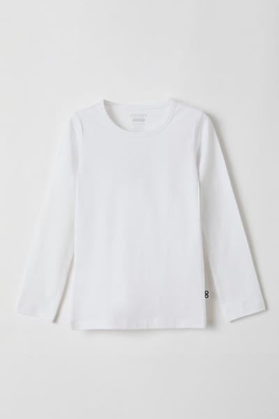 Woody Meisjes T-shirt Lange Mouw Wit 6A