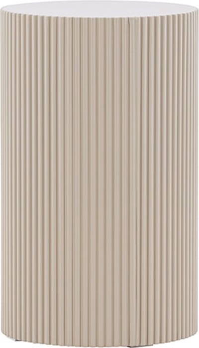 Lenox hoektafel Ø30 cm sokkel beige.