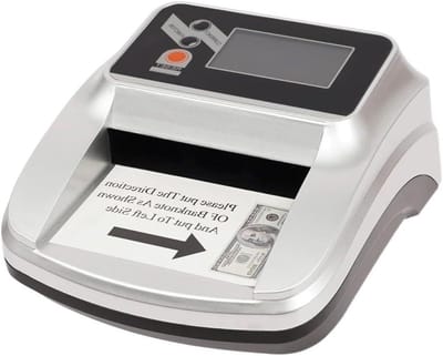 Geldteller - Biljetdetector - Snel Tellen - Wereldwijd Compatibel - 006-015 mm Dikte - Zilver