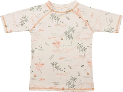 Ducksday - Zwemshirt - UV beschermend - UPF50+ - korte mouw - unisex - Waikiki - 146/152 - 12 jaar
