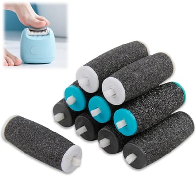 BRENZOOS- Reservrollen 10 stuks - Eeltverwijderaar - 3 hardheidsgraden - Geschikt voor zachte/harde huid - Compatibel met Scholl Velvet Smooth - Ideaal voor voetverzorging