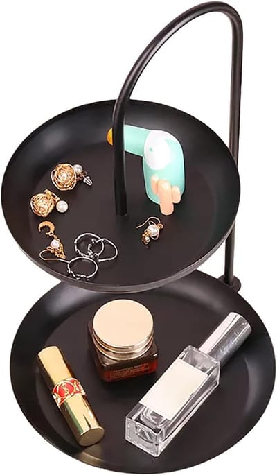 Juwelendoos Twee Lagen - Sieraden Organizer - Sieraden Opbergen - Stijlvol Metalen Frame - 34x20cm - Goud