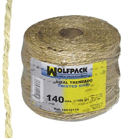 Professioneel Sisal Touw nr. 3 - 700g/140m, Bruin