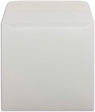 500 vierkante enveloppen wit - 15,5 x 15,5 cm - 120 g/m² zelfklevende stabiele enveloppen zonder venster - van uw GL X agent