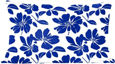 Sierkussens - Kussentjes Woonkamer - 60x40 cm - Floraal - Modern - Blauw