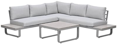 Garden Impressions Masone aluminium hoek loungeset 4-delig
