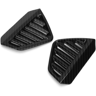 2 stuks Dashboard Zijluchtrooster Cover met Carbon Fiber Textuur Geschikt voor Mercedes Benz GLEGLS black