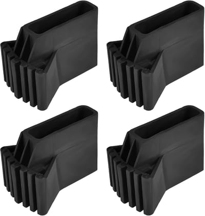 Ladder Voetbedekking - Antislip Kussentjes - Veiligheid Verhogend - Duurzaam Rubber Materiaal - Diverse Maten - Zwart