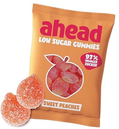 ahead Suikerarme Winegums Snoep – Doos 12/18x50g (600g/900g) – Low Sugar, Glutenvrij, Low Calorie, Zonder Palmolie – 0,7 g Suiker & Max 73 kcal