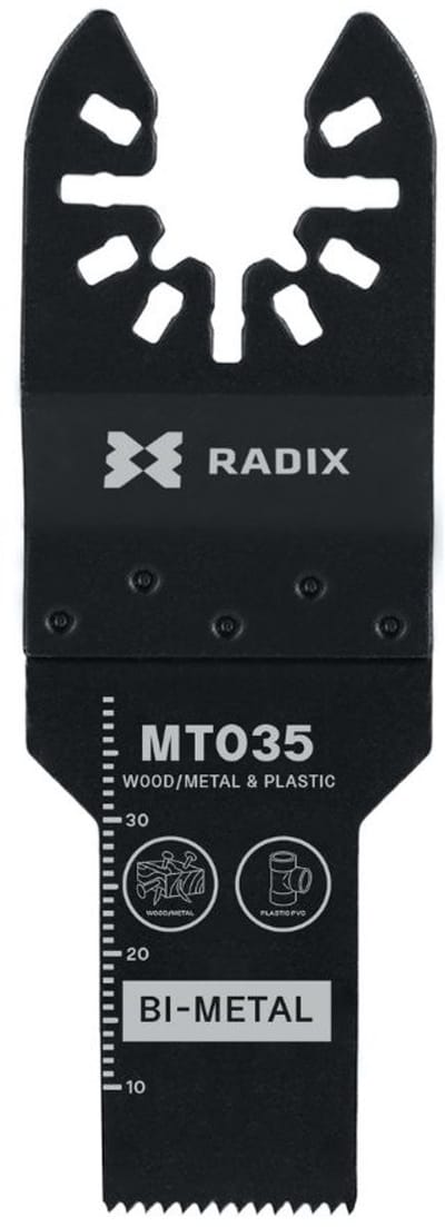 Radix - Multitool zaagblad - Bi-metaal - 18 tanden (1.4mm) - Gefreesd - 40x20mm