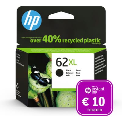 HP 62XL - Inktcartridge - Origineel - Hoge capaciteit - Zwart + Instant Ink tegoed