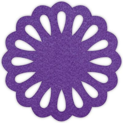 Druppel vilt onderzetter - Paars - 6 stuks - ø 10 cm Rond - Glas onderzetter - Cadeau - Woondecoratie - Woonkamer - Tafelbescherming - Onderzetters Voor Glazen - Keukenbenodigdheden - Woonaccessoires - Tafelaccessoires