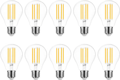 Modee E27 LED Lamp 10W - 1350lm - 2700K - Warm Wit - LED Filament Globe A67 - Vervangt 90W Halogeen Gloeilamp - 10 stuks