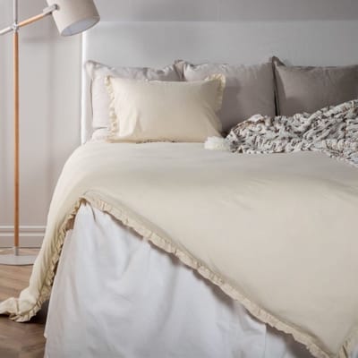 Venture Home Dekbedovertrek Lias 200x150 cm katoen beige