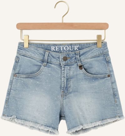 Retour Coco Jeans Meisjes - Broek - Lichtblauw - Maat 128