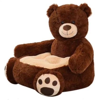 Sofa kinderen beer donkerbruin - Kinderen sofa - Peuterstoeltje - Kinderfauteuil - Kinderstoel - Kinderzetel - Kindersofa - Knuffelsofa - Kraamcadeau - Beer donker bruin
