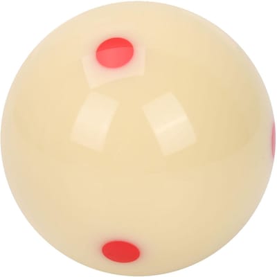 Boule de billard en résine de 5,72 cm, point rouge, pour entraînement, pour adultes et enfants