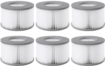 6 filters geschikt voor MSPA opblaasbare spa - Ø106 cm – vervangende filterpatronen