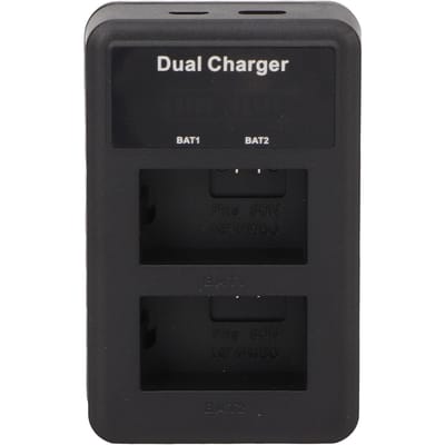 Dubbele USB-batterijlader voor NP FW50 voor A6000 A6400 A7m2 A7r2 S2 A6300 A6100 A5100 Zve10 Camera