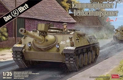 Das Werk Modelbouwpakket Militaire voertuigen - 35031 Kanonenjagdpanzer Beobachtungspanzer Plastic - 1:35 - Modelbouw