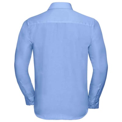 Russell Collection Heren Ultimate Non-Iron Getailleerde Overhemd met Lange Mouwen (Heldere lucht)