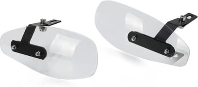 Motorfiets Handkappen - Stuurwindscherm - Bescherming Rijder - Flexibel en Schokabsorberend - 600 Gram - Transparant