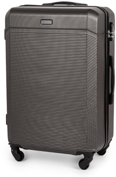 Solier STL945 - Reiskoffer middelgroot M 22 inch - Hardcase ABS Plus - Cijferslot - 4 zwenkwielen - Donkergrijs