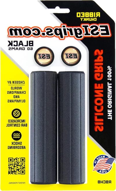 Fiets Handvaten - Ergonomische Grips - Comfortabel Fietsen - Schokabsorberend Siliconen - 32mm Diameter - Zwart