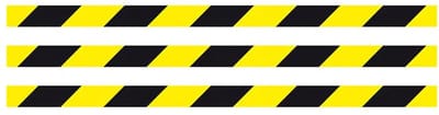 Waarschuwingstape/signaleringtape geel/zwrt 48mmx26