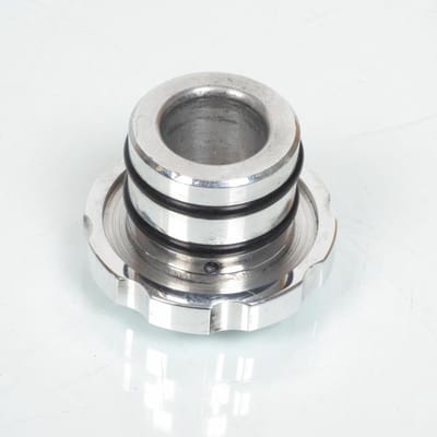 Bouchon de réservoir Ø30mm a pousser pour mobylette Peugeot 103 alu avec logo