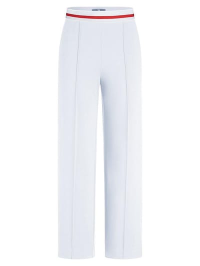 Wide Fit-7/8-broek Van Peter Hahn wit