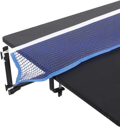 Tragbaar tafeltennisnet met metalen clips voor eenvoudig gebruik en optimale