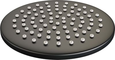 Brauer Black Carving thermostatische inbouw regendouche 3-weg omstelling SET 43 met 20 cm douchekop en rechte muurarm en 3-standen handdouche en doucheslang en geïntegreerde glijstang mat zwart