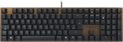 Mechanisch Kantoortoetsenbord Met Geanodiseerde Metalen Plaat, UK Indeling (QWERTY), Bedraad, MX2A BROWN Schakelaars