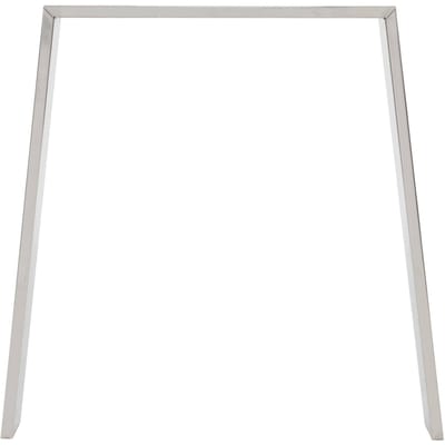 Set van 2 tafelpoten Loft 75x72 cm zilver profiel 8x2cm roestvrij staal U-vorm ML-Design