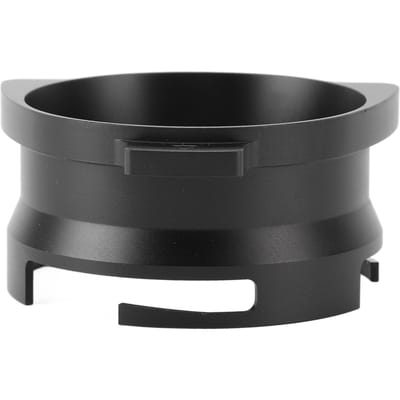 Doseertrechter Aluminiumlegering Spatwaterdicht Draaibaar Koffie Doseerring voor 54mm Portafilter Zwart black