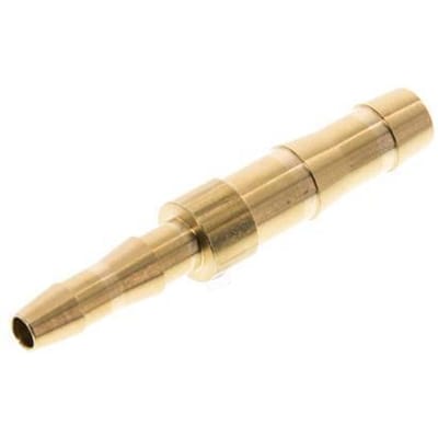 9 mm & 6 mm Messing Slangkoppeling DIN EN 560 [2 Stuks]
