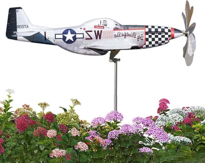Windspinners Voor Buiten - Metal Tuindecoratie Vliegtuig Windmolen - Decoratieve Windmolens Weerbestendig Voor Gang Terras Buiten Cour