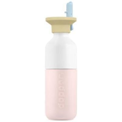 Dopper Drinkfles Steel (350 ml) - Soft Pink x Flip Straw - Sunny Sorbet Drinkflessen