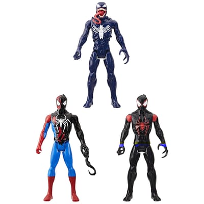 Hasbro Spider-Man Titan Hero Series actiefiguren - Venom, Miles Morales, Spider-Man, 30 cm