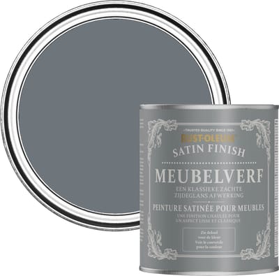 Rust-Oleum Donkergrijs Meubelverf Zijdeglans - Marinegrijs 750ml