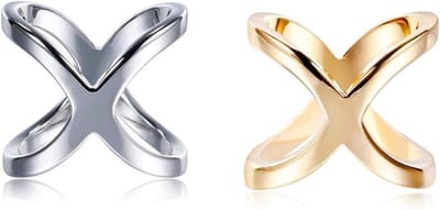 Cosensi - Sjaal Clips Sluiting Ring Wrap Sjaal Houder - Vrouwen Meisjes - Gegalvaniseerd Koper - Decoratieve Accessoires - Zijde Nekdoek - Goud Zilver - Set van 2