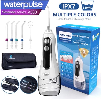 Viatel Orale Tandheelkundige Monddouche USB Oplaadbare Water Flosser Draagbare Tandheelkundige Waterstraal 320ML Watertank Waterdichte Tanden Cleaner